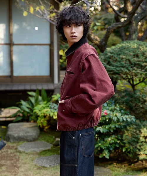 kutir(クティール)の「3WAY VINTAGELIKE DRAWCODE DUCK BLOUSON/3wayヴィンテージライクドローコードダックブルゾン(ブルゾン・メンズ・ブラック/ブラウン/ボルドー・MEDIUM/LARGE)」の20枚目の写真