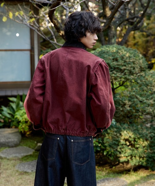 kutir(クティール)の「3WAY VINTAGELIKE DRAWCODE DUCK BLOUSON/3wayヴィンテージライクドローコードダックブルゾン(ブルゾン・メンズ・ブラック/ブラウン/ボルドー・MEDIUM/LARGE)」の21枚目の写真