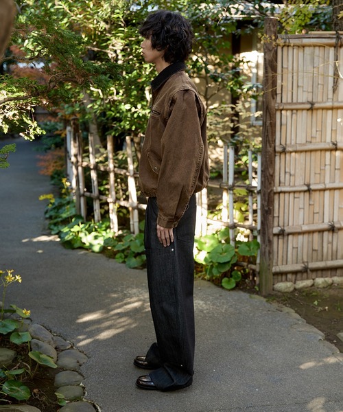 kutir(クティール)の「3WAY VINTAGELIKE DRAWCODE DUCK BLOUSON/3wayヴィンテージライクドローコードダックブルゾン(ブルゾン・メンズ・ブラック/ブラウン/ボルドー・MEDIUM/LARGE)」の8枚目の写真