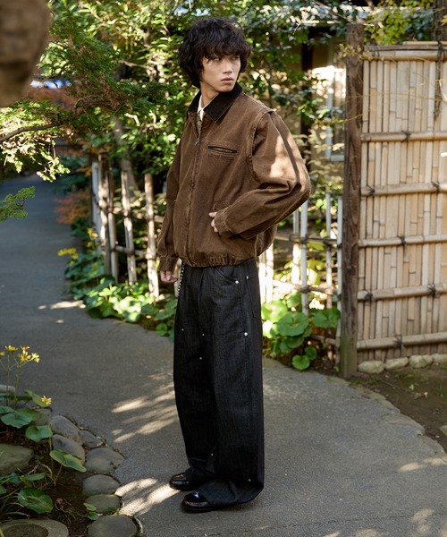 kutir(クティール)の「3WAY VINTAGELIKE DRAWCODE DUCK BLOUSON/3wayヴィンテージライクドローコードダックブルゾン(ブルゾン・メンズ・ブラック/ブラウン/ボルドー・MEDIUM/LARGE)」の10枚目の写真