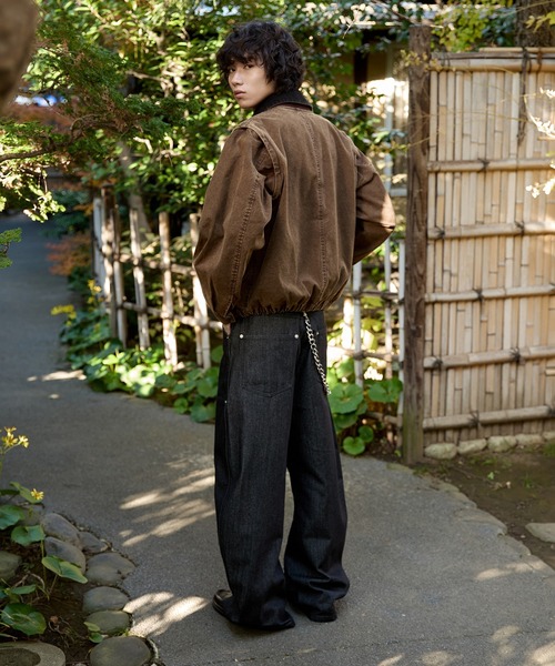 kutir(クティール)の「3WAY VINTAGELIKE DRAWCODE DUCK BLOUSON/3wayヴィンテージライクドローコードダックブルゾン(ブルゾン・メンズ・ブラック/ブラウン/ボルドー・MEDIUM/LARGE)」の11枚目の写真