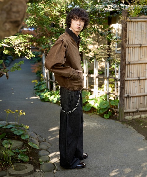 kutir(クティール)の「3WAY VINTAGELIKE DRAWCODE DUCK BLOUSON/3wayヴィンテージライクドローコードダックブルゾン(ブルゾン・メンズ・ブラック/ブラウン/ボルドー・MEDIUM/LARGE)」の12枚目の写真