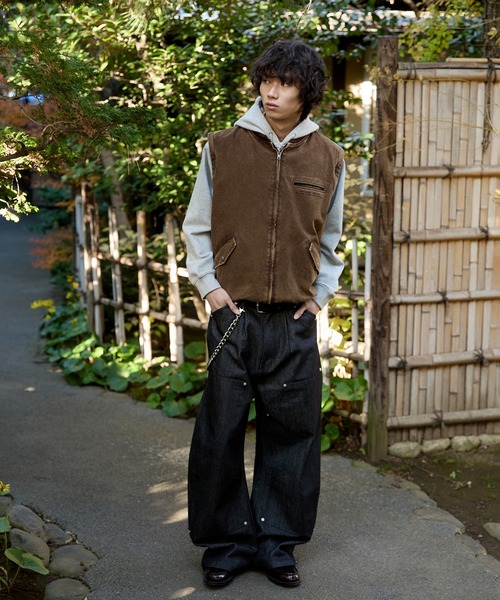 kutir(クティール)の「3WAY VINTAGELIKE DRAWCODE DUCK BLOUSON/3wayヴィンテージライクドローコードダックブルゾン(ブルゾン・メンズ・ブラック/ブラウン/ボルドー・MEDIUM/LARGE)」の17枚目の写真