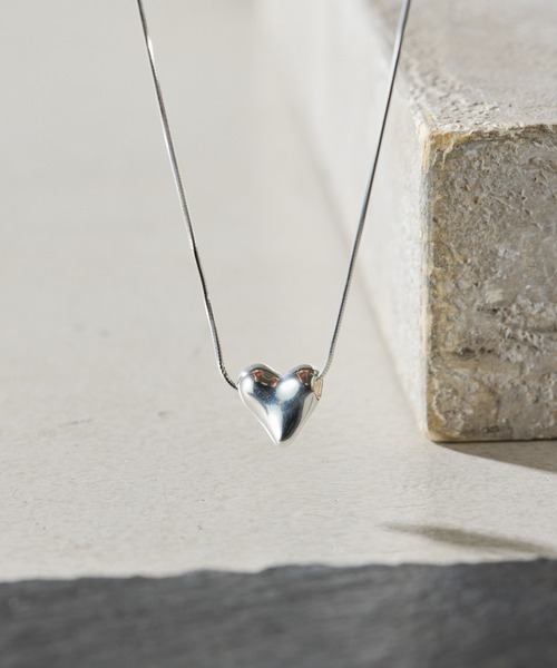 COLLAGE GALLARDAGALANTE（コラージュガリャルダガランテ）の「Sivelle./Silver925シャイニーハートネックレス（ネックレス・レディース・シルバー・FREE）」の3枚目の写真