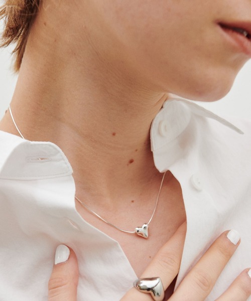 COLLAGE GALLARDAGALANTE（コラージュガリャルダガランテ）の「Sivelle./Silver925シャイニーハートネックレス（ネックレス・レディース・シルバー・FREE）」の11枚目の写真