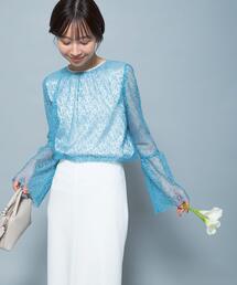 URBAN RESEARCH ROSSO WOMEN | フレアスリーブレースブラウス(シャツ/ブラウス)