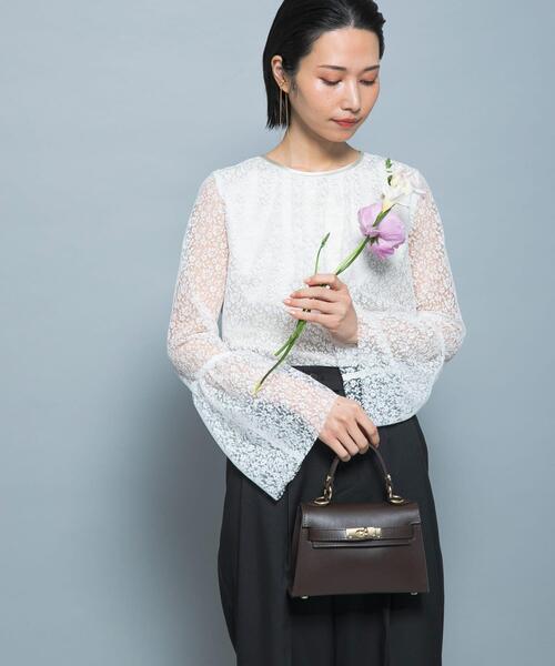 URBAN RESEARCH ROSSO WOMEN（アーバンリサーチ　ロッソ）の「フレアスリーブレースブラウス（シャツ/ブラウス・レディース・ホワイト/ブラック/ブルー系その他・FREE）」の2枚目の写真