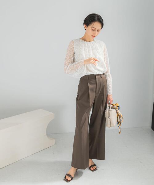 URBAN RESEARCH ROSSO WOMEN（アーバンリサーチ　ロッソ）の「フレアスリーブレースブラウス（シャツ/ブラウス・レディース・ホワイト/ブラック/ブルー系その他・FREE）」の9枚目の写真