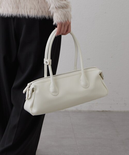 Lui's（ルイス）の「ロングハンドルワイドバッグ（トートバッグ・レディース・オフホワイト/ブラック・FREE）」の15枚目の写真