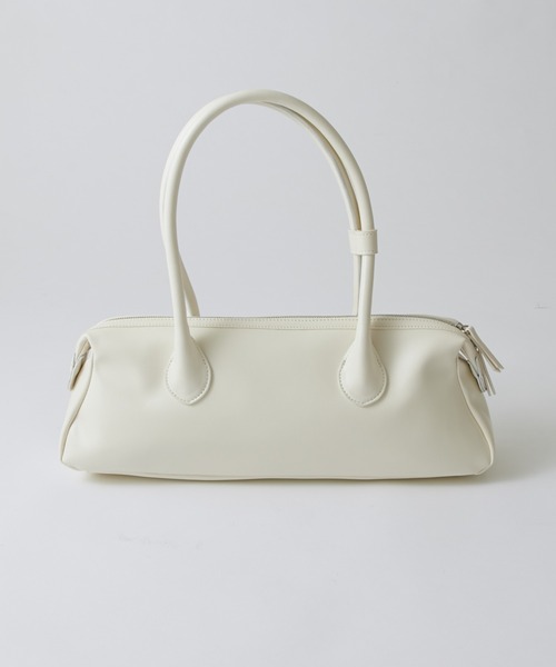 Lui's（ルイス）の「ロングハンドルワイドバッグ（トートバッグ・レディース・オフホワイト/ブラック・FREE）」の2枚目の写真