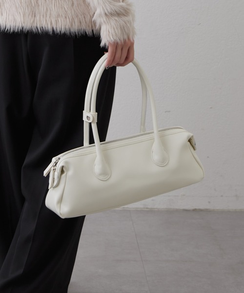 Lui's（ルイス）の「ロングハンドルワイドバッグ（トートバッグ・レディース・オフホワイト/ブラック・FREE）」の11枚目の写真