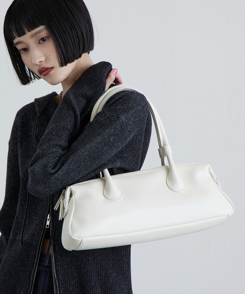 Lui's(ルイス)の「ロングハンドルワイドバッグ(トートバッグ・レディース・オフホワイト/ブラック・FREE)」の18枚目の写真