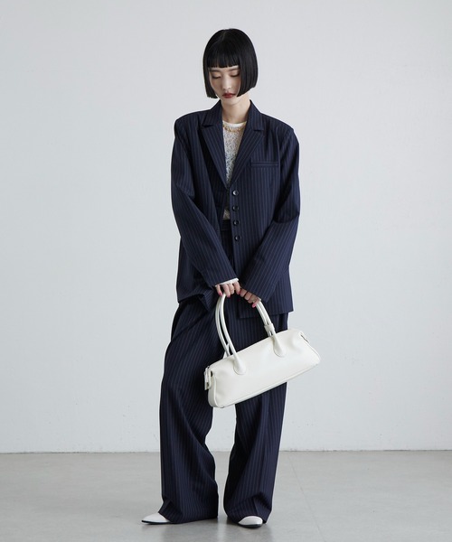 Lui's(ルイス)の「ロングハンドルワイドバッグ(トートバッグ・レディース・オフホワイト/ブラック・FREE)」の14枚目の写真