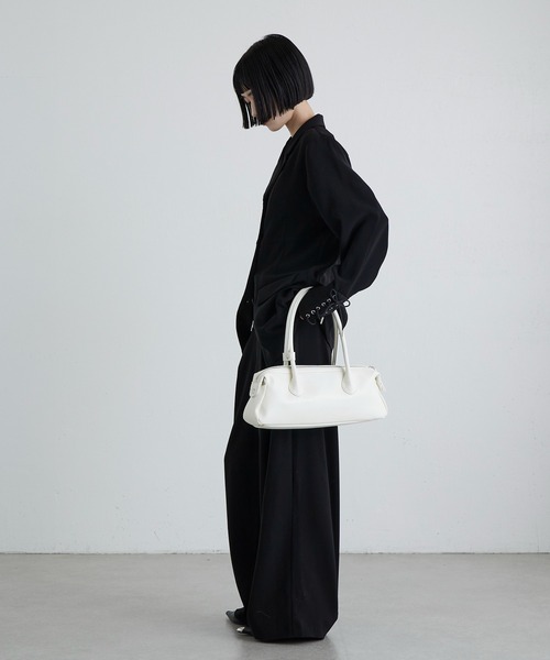 Lui's(ルイス)の「ロングハンドルワイドバッグ(トートバッグ・レディース・オフホワイト/ブラック・FREE)」の13枚目の写真