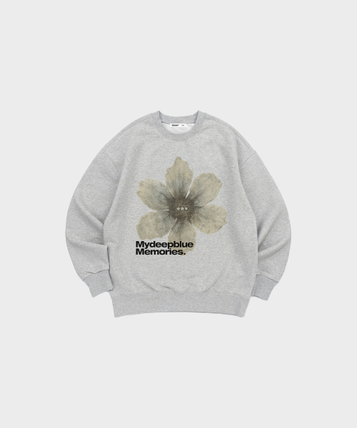 mydeepbluememories（マイディープブルーメモリーズ）の「#2 FLOWER SWEAT SHIRTS (BK)（スウェット・レディース・ブラック・FREE）」の3枚目の写真