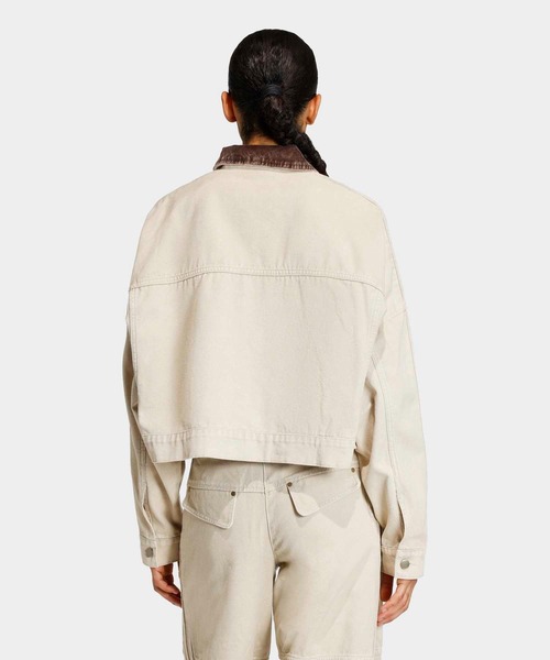 adidas（アディダス）の「キャンバス トラックトップ ジャケット / アディダスオリジナルス adidas Originals（その他アウター・レディース・ブラウン/ベージュ・XX-LARGE/LARGE/MEDIUM/SMALL/X-LARGE/X-SMALL）」の14枚目の写真