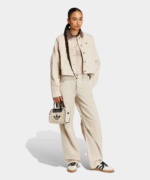 adidas（アディダス）の「キャンバス トラックトップ ジャケット / アディダスオリジナルス adidas Originals（その他アウター・レディース・ブラウン/ベージュ・XX-LARGE/LARGE/MEDIUM/SMALL/X-LARGE/X-SMALL）」の17枚目の写真