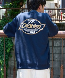 【Dickies】裏起毛バック刺繍プリントクルーネックトレーナー 5422-9702