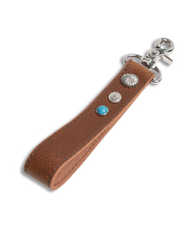 DOFFJASON（ドフジェーソン）の「エスニックベジタブルレザーキーホルダー BROWN（キーケース/キーアクセサリー）」