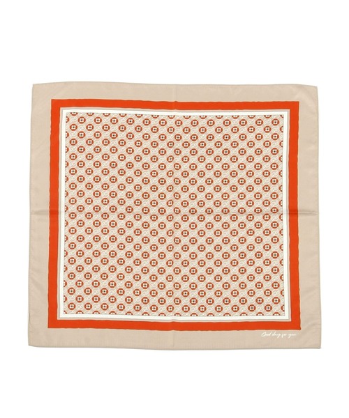 studio CLIP(スタディオクリップ)の「ツイルプリントスカーフ(ストール/ショール・レディース・グリーン/レッド/アイボリー/ベージュ・FREE)」の9枚目の写真