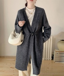 Riff（リフ）の「ロングニットカーディガン　トグルボタン（その他アウター）」