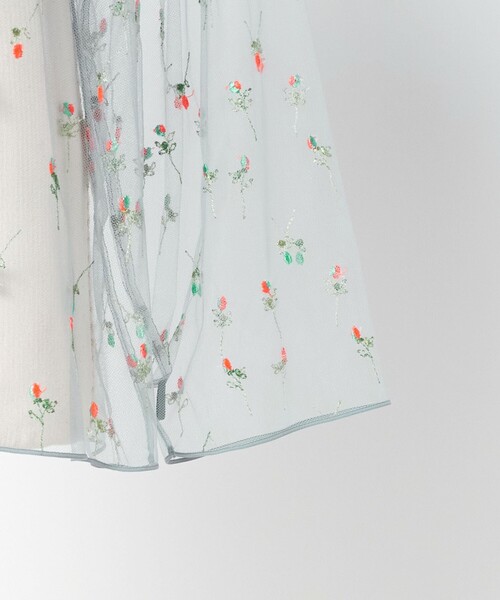 LOEFF（ロエフ）の「＜LOEFF＞フラワー チュール プルオーバー（シャツ/ブラウス・レディース・グレー・FREE）」の12枚目の写真