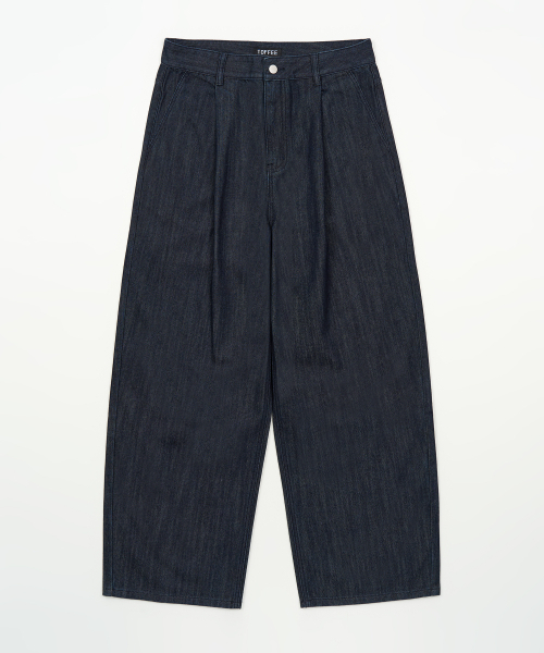 TOFFEE(トフィー)の「ワンタックローデニムパンツ (インディゴ)(デニムパンツ・メンズ・その他・SMALL/MEDIUM/LARGE/X-LARGE)」の6枚目の写真
