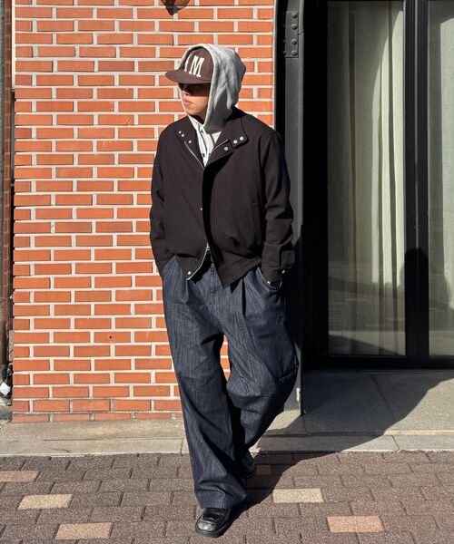 TOFFEE(トフィー)の「ワンタックローデニムパンツ (インディゴ)(デニムパンツ・メンズ・その他・SMALL/MEDIUM/LARGE/X-LARGE)」の4枚目の写真