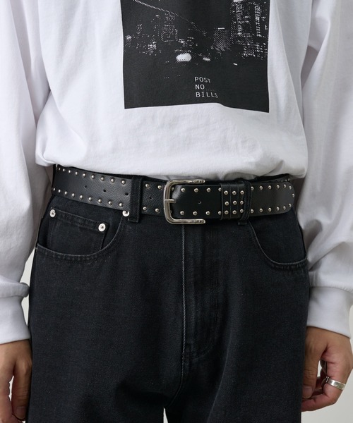 COLONY 2139(コロニートゥーワンスリーナイン)の「スタッズベルト(ベルト・メンズ・ブラック・FREE)」の3枚目の写真