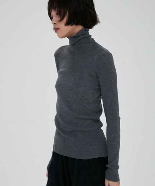 full/fill.(フルフィル)の「turtle neck besic knit / タートルネックベーシックニット(ニット/セーター・レディース・ナチュラル/ブラウン/アイボリー/イエロー/グレー/ピンク・FREE)」の1枚目の写真