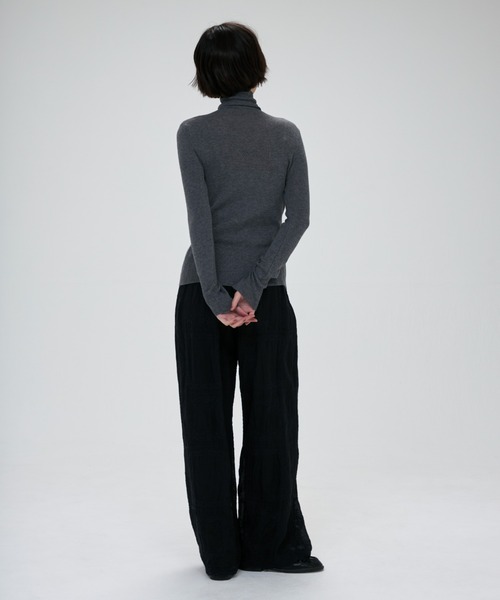 full/fill.(フルフィル)の「turtle neck besic knit / タートルネックベーシックニット(ニット/セーター・レディース・ナチュラル/ブラウン/アイボリー/イエロー/グレー/ピンク・FREE)」の13枚目の写真