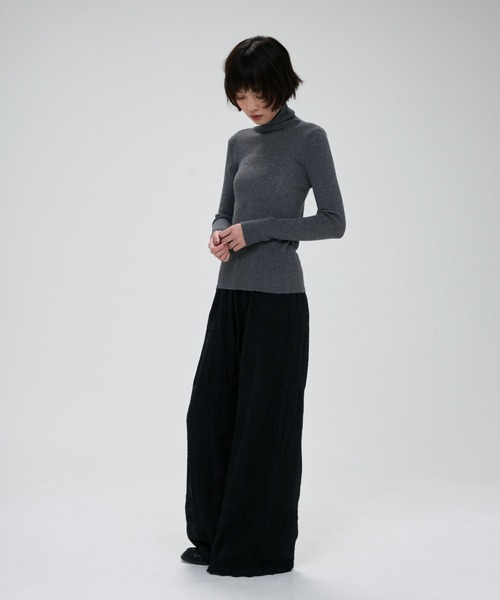 full/fill.(フルフィル)の「turtle neck besic knit / タートルネックベーシックニット(ニット/セーター・レディース・ナチュラル/ブラウン/アイボリー/イエロー/グレー/ピンク・FREE)」の12枚目の写真