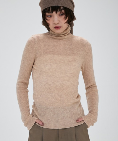 full/fill.(フルフィル)の「turtle neck besic knit / タートルネックベーシックニット(ニット/セーター・レディース・ナチュラル/ブラウン/アイボリー/イエロー/グレー/ピンク・FREE)」の14枚目の写真