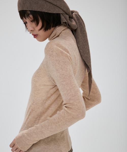 full/fill.(フルフィル)の「turtle neck besic knit / タートルネックベーシックニット(ニット/セーター・レディース・ナチュラル/ブラウン/アイボリー/イエロー/グレー/ピンク・FREE)」の16枚目の写真