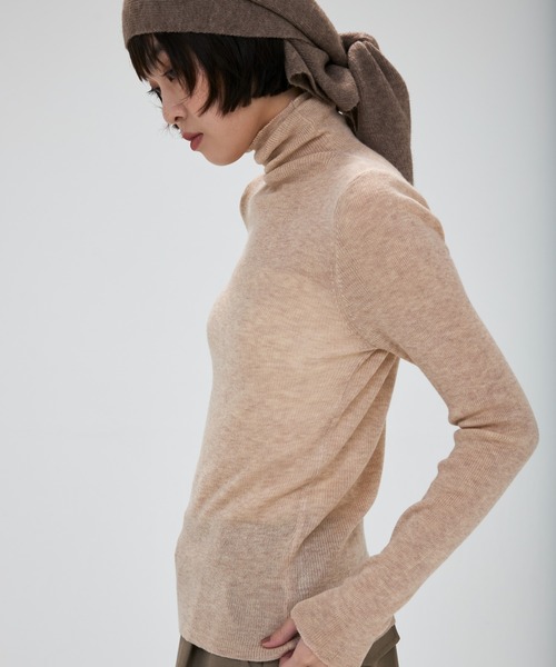 full/fill.(フルフィル)の「turtle neck besic knit / タートルネックベーシックニット(ニット/セーター・レディース・ナチュラル/ブラウン/アイボリー/イエロー/グレー/ピンク・FREE)」の17枚目の写真