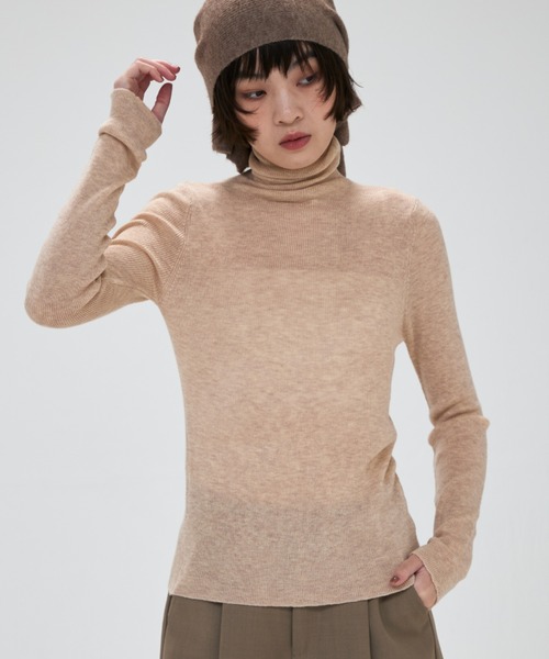 full/fill.(フルフィル)の「turtle neck besic knit / タートルネックベーシックニット(ニット/セーター・レディース・ナチュラル/ブラウン/アイボリー/イエロー/グレー/ピンク・FREE)」の18枚目の写真