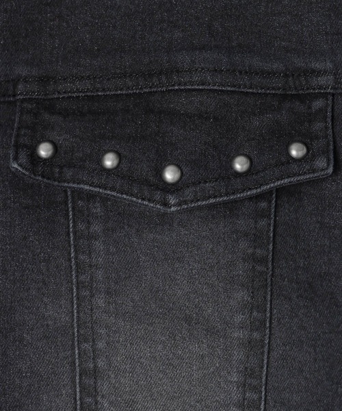 3.3 Field Trip （3.3フィールドトリップ）の「【セットアップ着用可能】3.3 Field Trip／スタッズデニムジャケット（デニムジャケット・レディース・ブルー/ブラック・FREE）」の5枚目の写真