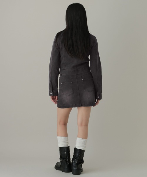 3.3 Field Trip （3.3フィールドトリップ）の「【セットアップ着用可能】3.3 Field Trip／スタッズデニムジャケット（デニムジャケット・レディース・ブルー/ブラック・FREE）」の10枚目の写真