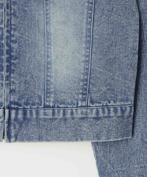 3.3 Field Trip （3.3フィールドトリップ）の「【セットアップ着用可能】3.3 Field Trip／スタッズデニムジャケット（デニムジャケット・レディース・ブルー/ブラック・FREE）」の18枚目の写真