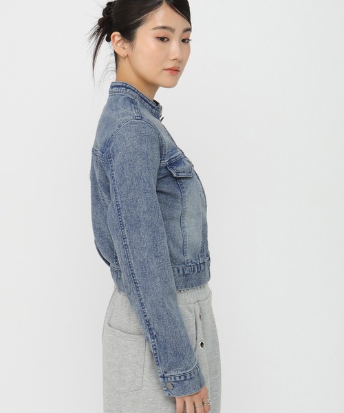 3.3 Field Trip （3.3フィールドトリップ）の「【セットアップ着用可能】3.3 Field Trip／スタッズデニムジャケット（デニムジャケット・レディース・ブルー/ブラック・FREE）」の21枚目の写真