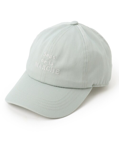 grove（グローブ）の「ロゴラメ刺繍キャップ（キャップ・レディース・ライトベージュ/ブラック/グリーン系・00）」の3枚目の写真