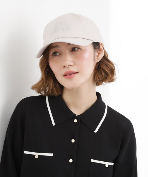 grove（グローブ）の「ロゴラメ刺繍キャップ（キャップ・レディース・ライトベージュ/ブラック/グリーン系・00）」の9枚目の写真