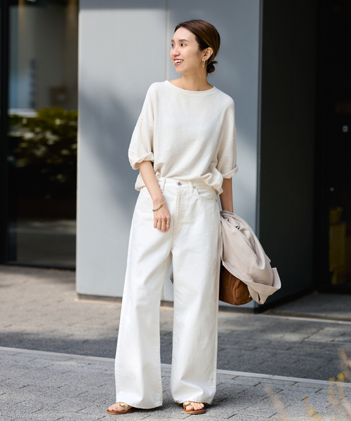 フレームワーク 24SS LINEN TERRY ルーズプルオーバー カットソー ≪WEB先行 / 追加≫LINEN TERRY LOOSEプルオーバー（Tシャツ