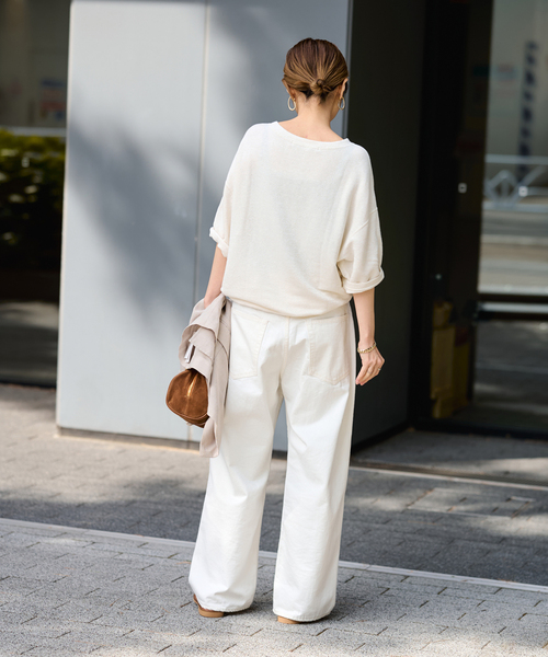 ≪WEB先行 / 追加≫LINEN TERRY LOOSEプルオーバー（Tシャツ