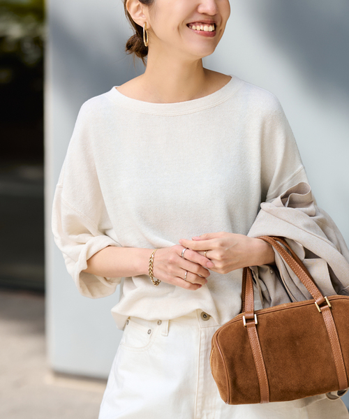 ≪WEB先行 / 追加≫LINEN TERRY LOOSEプルオーバー（Tシャツ