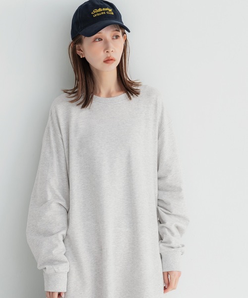 coca（coca）（コカ）の「ミニ裏毛長袖スウェットワンピース（ワンピース・レディース・ブラック/ライトグレー・L/M/S）」の9枚目の写真
