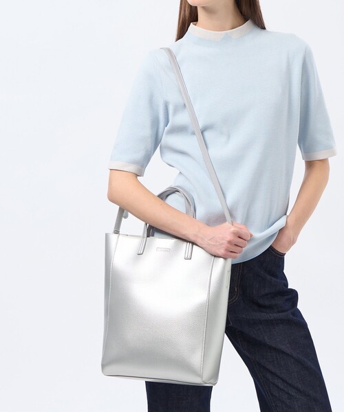 MACKINTOSH PHILOSOPHY（ﾏｯｷﾝﾄｯｼｭ ﾌｨﾛｿﾌｨｰ）の「3WAYトートバッグ（トートバッグ・レディース・ベージュ/シルバー・FREE）」の6枚目の写真