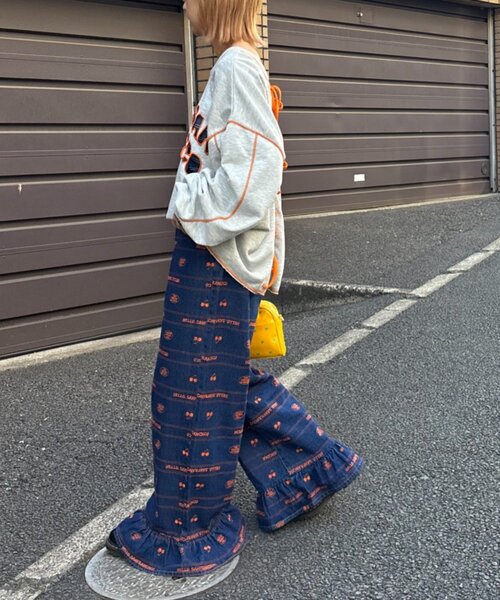 HELLO.SANFRANCISCO（ハローサンフランシスコ）の「【HELLO.SANFRANCISCO】2WAYハロサンカットアウトスウェット（Tシャツ/カットソー・レディース・オレンジ/ブルー/ライトグレー・ONE SIZE）」の11枚目の写真