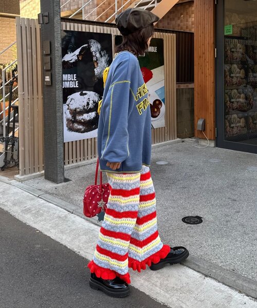 HELLO.SANFRANCISCO（ハローサンフランシスコ）の「【HELLO.SANFRANCISCO】2WAYハロサンカットアウトスウェット（Tシャツ/カットソー・レディース・オレンジ/ブルー/ライトグレー・ONE SIZE）」の19枚目の写真