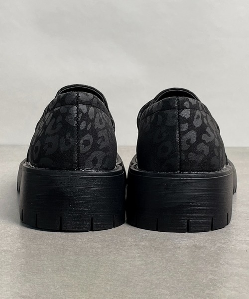 CALIFORNIA OUTFITTERS（カリフォルニア アウトフィッターズ）の「1D69-SZ レオパード 厚底ローファー チャンキーソール（ローファー・メンズ・ブラック・42/40/38/36）」の5枚目の写真